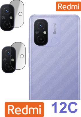 PONDRIK Back Camera Lens Glass Protector for REDMI 12c(Pack of: 2)