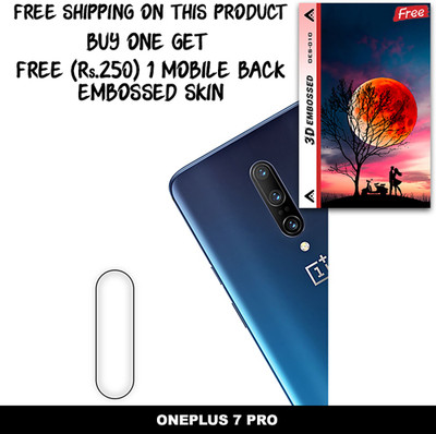 ARBAN Camera Lens Protector for ONEPLUS 7 PRO FREE 1 3D EMBOSSED SKIN FOR MOBILE BACK WITH CUT C1S010(Pack of 1)