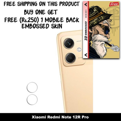 ARBAN Camera Lens Protector for Xiaomi Redmi Note 12R Pro CAMERA LENS PROTECTOR WITH 1 FREE 3D EMBOSSED SKIN FOR MOBILE BACK C1S001(Pack of 1)