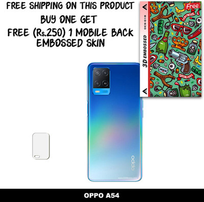 ARBAN Camera Lens Protector for OPPO A54 FREE 1 3D EMBOSSED SKIN FOR MOBILE BACK WITH CUT C1S018(Pack of 1)
