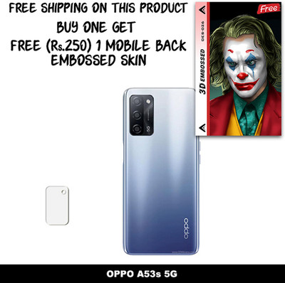 ARBAN Camera Lens Protector for OPPO A53s 5G FREE 1 3D EMBOSSED SKIN FOR MOBILE BACK WITH CUT C1S026(Pack of 1)