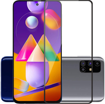 GET PAY Camera Lens Protector for Premium Hd Matte Tempered Glass For Samsung Galaxy M31S / A51 Screen Protector For Mobile Full Coverage 9H Hardness Edge To Edge Front Matte Temper Glass Guard With Installation Kit(Pack of 1)