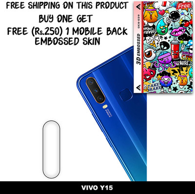 SOMTONE Camera Lens Protector for VIVO Y15 FREE 1 3D EMBOSSED SKIN FOR MOBILE BACK WITH CUT C1S039(Pack of 1)