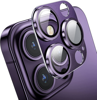 LOWCOST ASM Camera Lens Protector for iPhone 14 Pro Max, iPhone 14 Pro Camera Lens Protector, Keep Original Camera Glass Metal Camera Lens Screen Cover for iPhone 14 Pro Max Purple(Pack of 1)