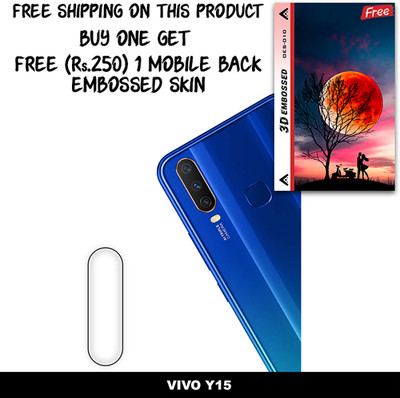 SOMTONE Camera Lens Protector for VIVO Y15 FREE 1 3D EMBOSSED SKIN FOR MOBILE BACK WITH CUT C1S010(Pack of 1)