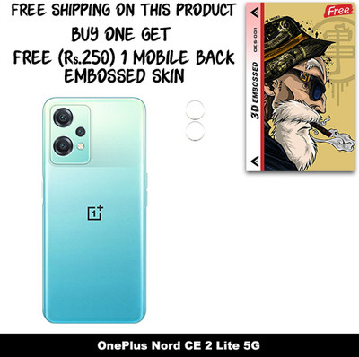 ARBAN Camera Lens Protector for OnePlus Nord CE 2 Lite 5G FREE 1 3D EMBOSSED SKIN FOR MOBILE BACK C1S001(Pack of 1)