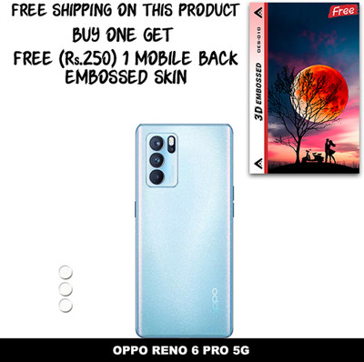 ARBAN Camera Lens Protector for OPPO RENO 6 PRO 5G FREE 1 3D EMBOSSED SKIN FOR MOBILE BACK WITH CUT C1S010(Pack of 1)