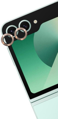 A3sprime Camera Lens Protector for SAMSUNG Galaxy Z Flip6 5G |Edge to Edge Full Coverage 9H Surface Hardness Tempered Glass with Metal Ring Guard Camera Lens Protector(Pack of 2)
