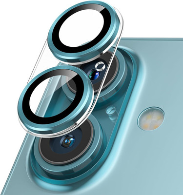 CASEKOO Back Camera Lens Glass Protector for Apple iPhone 16, Apple iPhone 16 Plus, Bling Glitter Individual 9H Tempered Glass(Pack of: 1)