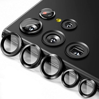 mobeezy Camera Lens Protector for Samsung Galaxy S24 Ultra 5g Camera Ring Protector, [3D Metal Ring, Perfect Fit](Pack of 1)