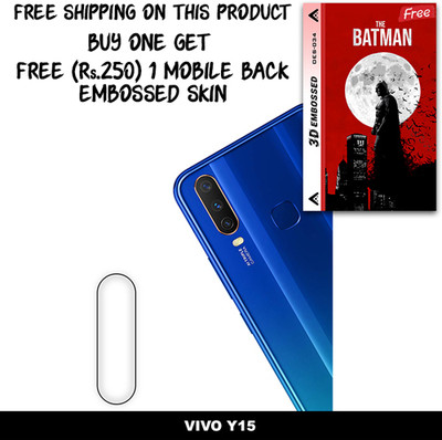 SOMTONE Camera Lens Protector for VIVO Y15 FREE 1 3D EMBOSSED SKIN FOR MOBILE BACK WITH CUT C1S034(Pack of 1)