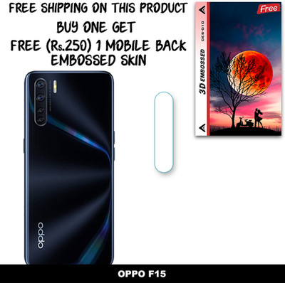 SOMTONE Camera Lens Protector for OPPO F15 FREE 1 3D EMBOSSED SKIN FOR MOBILE BACK WITH CUT C1S010(Pack of 1)