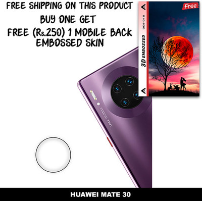 SOMTONE Camera Lens Protector for HUAWEI MATE 30 FREE 1 3D EMBOSSED SKIN FOR MOBILE BACK WITH CUT C1S010(Pack of 1)