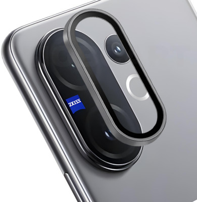 MOBCART Back Camera Lens Ring Guard Protector, Camera Lens Glass Protector for Vivo V60 5G -9H Tempered Glass, HD Clarity, Scratch-Resistant, Black Camera Ring(Pack of: 1)