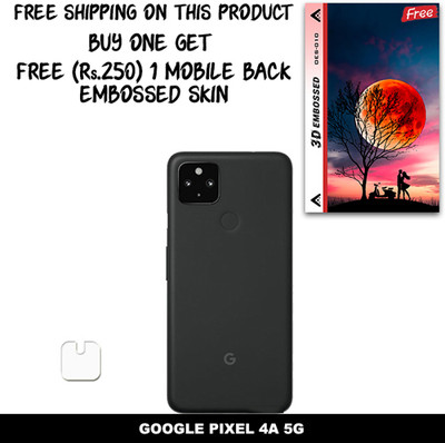 ARBAN Camera Lens Protector for GOOGLE PIXEL 4A 5G FREE 1 3D EMBOSSED SKIN FOR MOBILE BACK WITH CUT C1S010(Pack of 1)