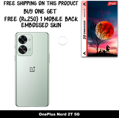 SOMTONE Camera Lens Protector for OnePlus Nord 2T 5G FREE 1 3D EMBOSSED SKIN FOR MOBILE BACK WITH CUT C1S010(Pack of 1)