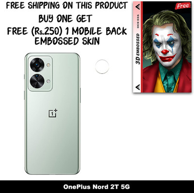 SOMTONE Camera Lens Protector for OnePlus Nord 2T 5G FREE 1 3D EMBOSSED SKIN FOR MOBILE BACK WITH CUT C1S026(Pack of 1)
