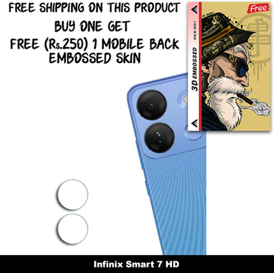 ARBAN Camera Lens Protector for Infinix Smart 7 HD FREE 1 3D EMBOSSED SKIN FOR MOBILE BACK C1S001(Pack of 1)