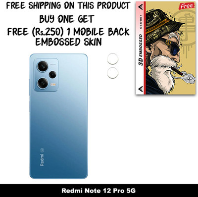 SOMTONE Camera Lens Protector for Redmi Note 12 Pro 5G FREE 1 3D EMBOSSED SKIN FOR MOBILE BACK C1S001(Pack of 1)