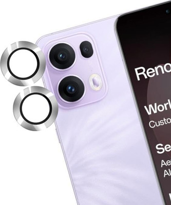 casual need Camera Lens Protector for OPPO Reno 13 Pro 5G |Edge To Edge Full Coverage 9H Scratch Resistant Ring(Silver)(Pack of 1)