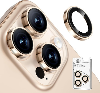 CASENED Back Camera Lens Glass Protector for iPhone 16 Pro /15 Pro / 14 Pro, iPhone 16 Pro Max /15 Pro Max / 14 Pro Max(Pack of: 1)