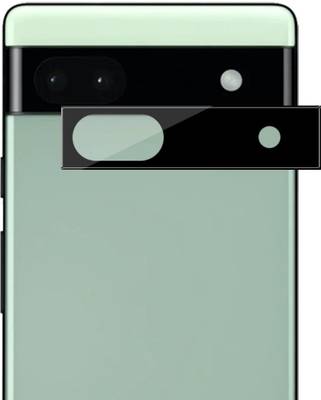 lazzymoby Camera Lens Protector for Google Pixel 6a 5G, 3D Looks, Black Glossy Finish