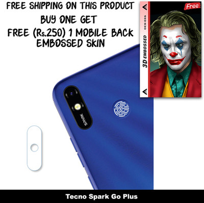 ARBAN Camera Lens Protector for Tecno Spark Go Plus FREE 1 3D EMBOSSED SKIN FOR MOBILE BACK WITH CUT C1S026(Pack of 1)