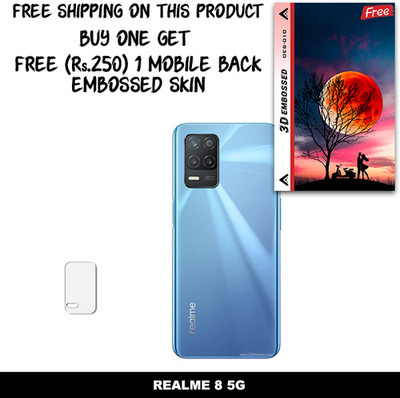 ARBAN Camera Lens Protector for REALME 8 5G FREE 1 3D EMBOSSED SKIN FOR MOBILE BACK WITH CUT C1S010(Pack of 1)