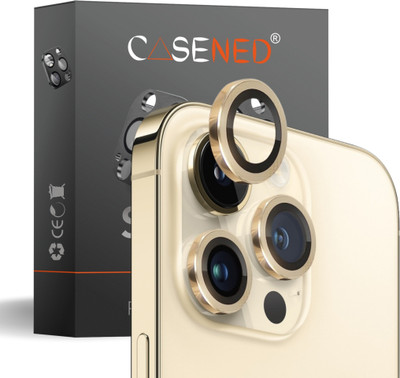 CASENED Camera Lens Protector for Apple iPhone 13 Pro / Apple iPhone 13 Pro Max Metal Rings Back Camera Lens Protector(Pack of 1)