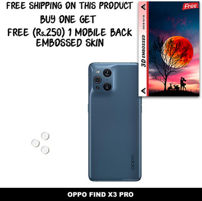 ARBAN Camera Lens Protector for OPPO FIND X3 PRO FREE 1 3D EMBOSSED SKIN FOR MOBILE BACK WITH CUT C1S010(Pack of 1)