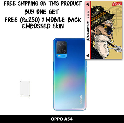 SOMTONE Camera Lens Protector for OPPO A54 FREE 1 3D EMBOSSED SKIN FOR MOBILE BACK C1S001(Pack of 1)