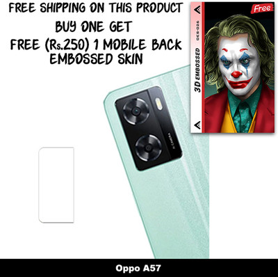 SOMTONE Camera Lens Protector for Oppo A57 FREE 1 3D EMBOSSED SKIN FOR MOBILE BACK WITH CUT C1S026(Pack of 1)