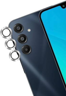 A3sprime Camera Lens Protector for SAMSUNG Galaxy A16 5G, |Edge To Edge Full Coverage 9H Hardness Shaped Tempered Glass with Metal Ring Guard Camera Lens Protector|(Pack of 3)