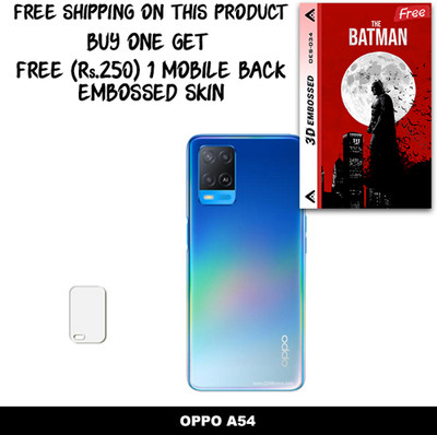 ARBAN Camera Lens Protector for OPPO A54 FREE 1 3D EMBOSSED SKIN FOR MOBILE BACK WITH CUT C1S034(Pack of 1)