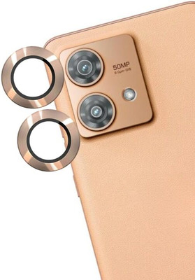 A3sprime Camera Lens Protector for Motorola Edge 40 Neo|Edge To Edge Full Coverage 9H Hardness Scratch Resistant Tempered Glass with Metal Ring Guard Camera Protector|(Pack of 2)