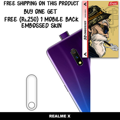 ARBAN Camera Lens Protector for REALME X FREE 1 3D EMBOSSED SKIN FOR MOBILE BACK C1S001(Pack of 1)