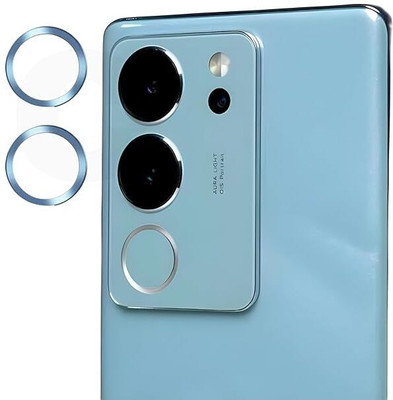 casual need Camera Lens Protector for vivo v29 Pro 5G | 9H Hardness, Full Coverage Camera Metal Ring Ultra-Thin/Clear - Sierra Blue(Pack of 1)