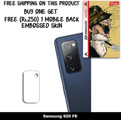 SOMTONE Camera Lens Protector for Samsung S20 FE FREE 1 3D EMBOSSED SKIN FOR MOBILE BACK C1S001(Pack of 1)