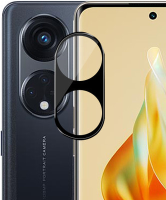 lazzymoby Camera Lens Protector for OPPO Reno 8T 5G, 3D Black Color(Pack of 1)