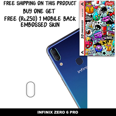 ARBAN Camera Lens Protector for INFINIX ZERO 6 PRO FREE 1 3D EMBOSSED SKIN FOR MOBILE BACK WITH CUT C1S039(Pack of 1)