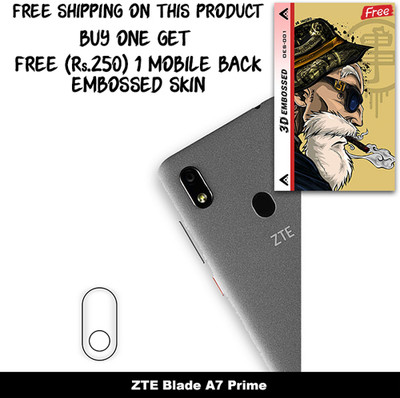 SOMTONE Camera Lens Protector for ZTE Blade A7 Prime FREE 1 3D EMBOSSED SKIN FOR MOBILE BACK C1S001(Pack of 1)