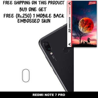 ARBAN Camera Lens Protector for REDMI NOTE 7 PRO FREE 1 3D EMBOSSED SKIN FOR MOBILE BACK WITH CUT C1S010(Pack of 1)