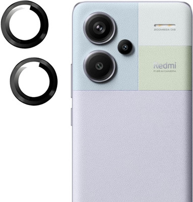 casual need Camera Lens Protector for Redmi Note 13 Pro Plus 5G 9H Glass Camera Screen Protector Metal Individual Ring(Black)(Pack of 1)
