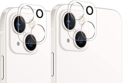 Cowboy Camera Lens Protector for Apple Iphone 14 Plus Camera screen guard tempered glass Transparent(Pack of 2)