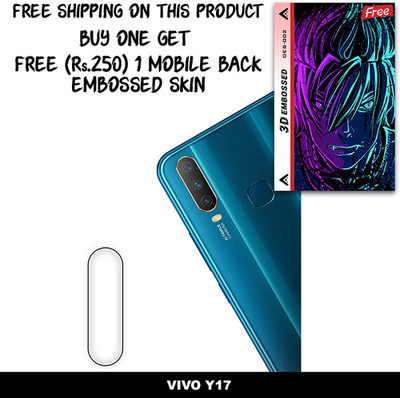 SOMTONE Camera Lens Protector for VIVO Y17 FREE 1 3D EMBOSSED SKIN FOR MOBILE BACK WITH CUT C1S002(Pack of 1)