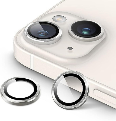 casual need Camera Lens Protector for iPhone 14 6.1-Inch and iPhone 14 Plus 6.7-Inch, 9H Tempered Glass Metal Individual Ring Cover, HD Clear,(Pack of 1)
