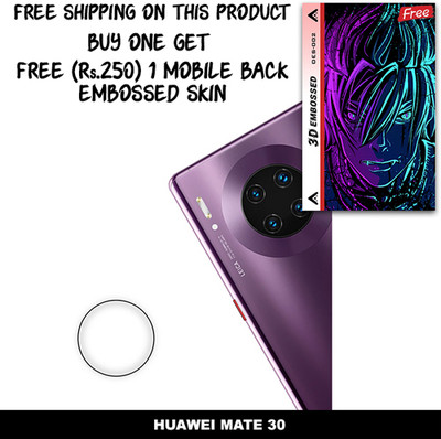 SOMTONE Camera Lens Protector for HUAWEI MATE 30 FREE 1 3D EMBOSSED SKIN FOR MOBILE BACK WITH CUT C1S002(Pack of 1)