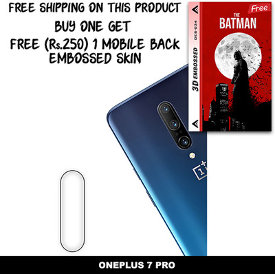 ARBAN Camera Lens Protector for ONEPLUS 7 PRO FREE 1 3D EMBOSSED SKIN FOR MOBILE BACK WITH CUT C1S034(Pack of 1)