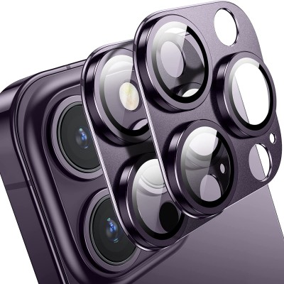 CASELIA Camera Lens Protector for iPhone 14 Pro Max, iPhone 14 Pro Camera Lens Protector, Keep Original Camera Glass Metal Camera Lens Screen Cover for iPhone

14 Pro Max Purple(Pack of 2)