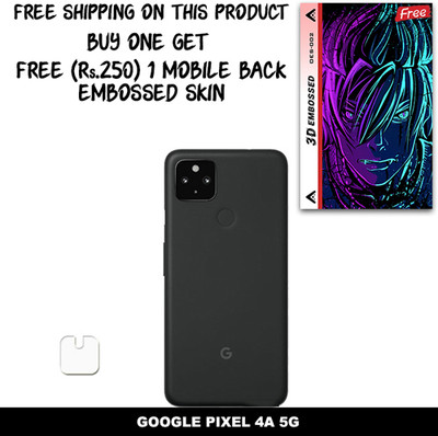 ARBAN Camera Lens Protector for GOOGLE PIXEL 4A 5G FREE 1 3D EMBOSSED SKIN FOR MOBILE BACK WITH CUT C1S002(Pack of 1)